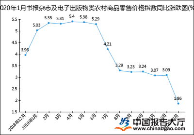 2020年1月农村电子出版物零售价格指数统计分析
